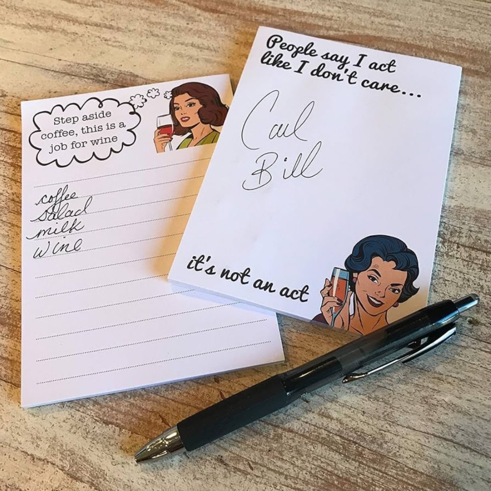 Funny memo pads for office or home